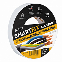 SmartFix Изолента ELECTRO 15мм*20м 150мкм белая min 6шт